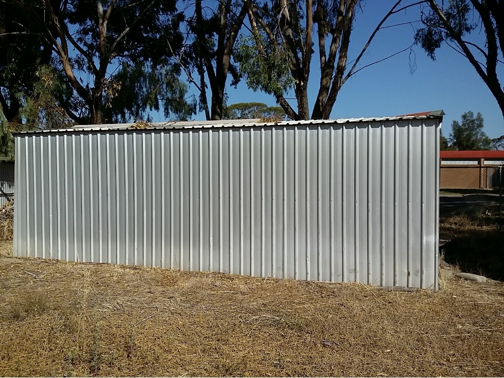 Shed - Steel And Timber Framed - Zincalume Steel Clad 