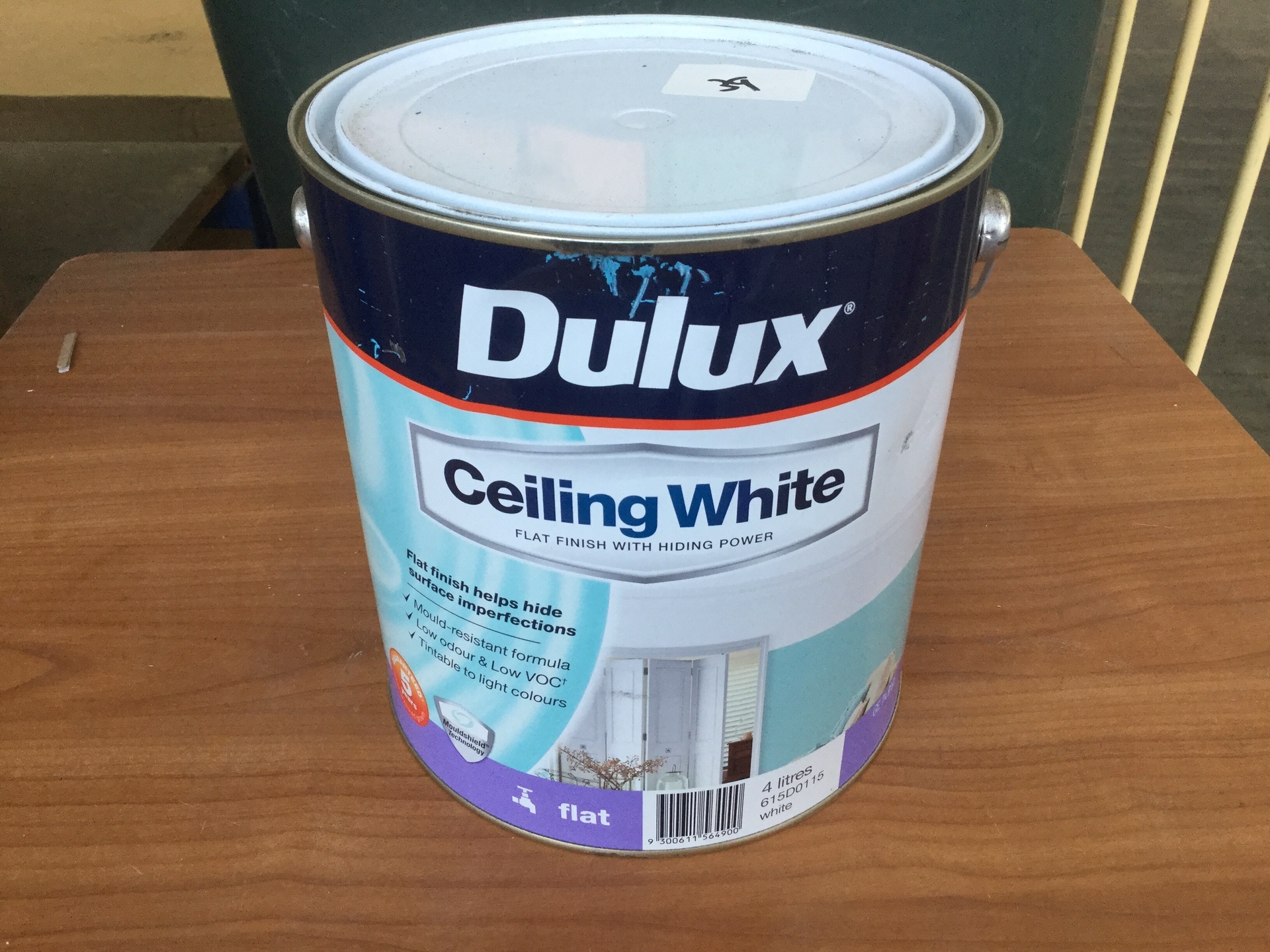 Dulux Ceiling White Flat White Paint 4 Litres
