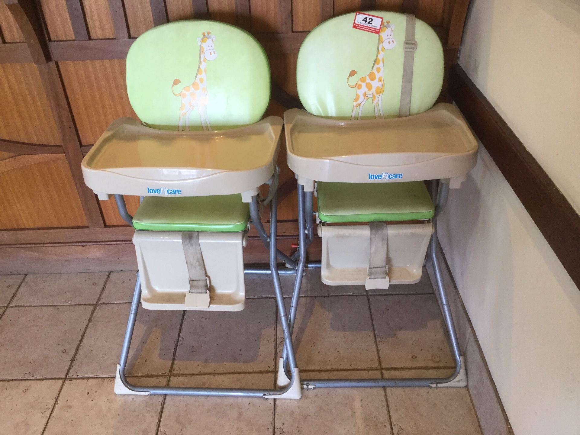 High Chair Love N Care Quantity Of 2