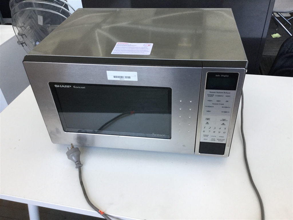 Microwave, Sharp Carousel, Model: R-490C(S), Not Tested