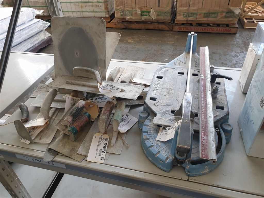 Large Quantity of Concreting Tools + Tile Cutter