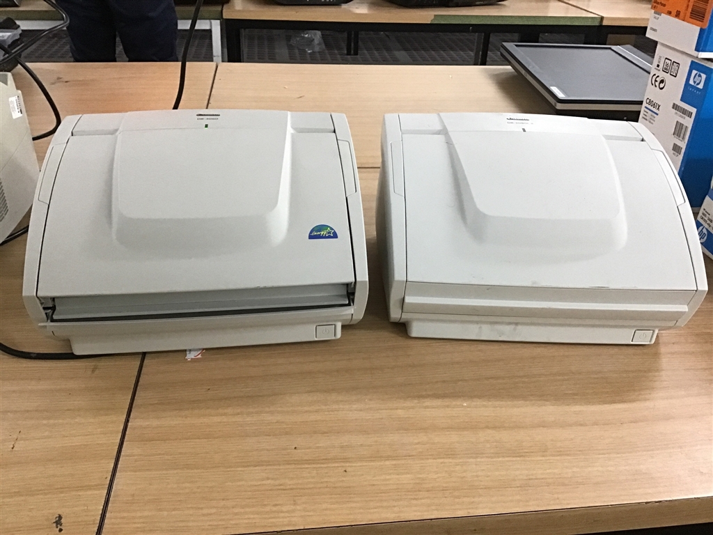 2X Scanners, Canon DR 3060 & Canon DR 3080CII, Powers ON, NOT TESTED