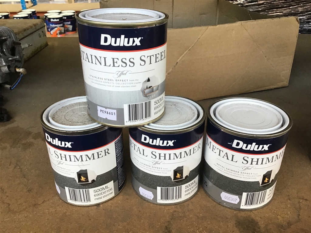 Dulux Metal Shimmer / Effect Paint, 0.5 Litre Can - Quantity.of 1 Lot ...