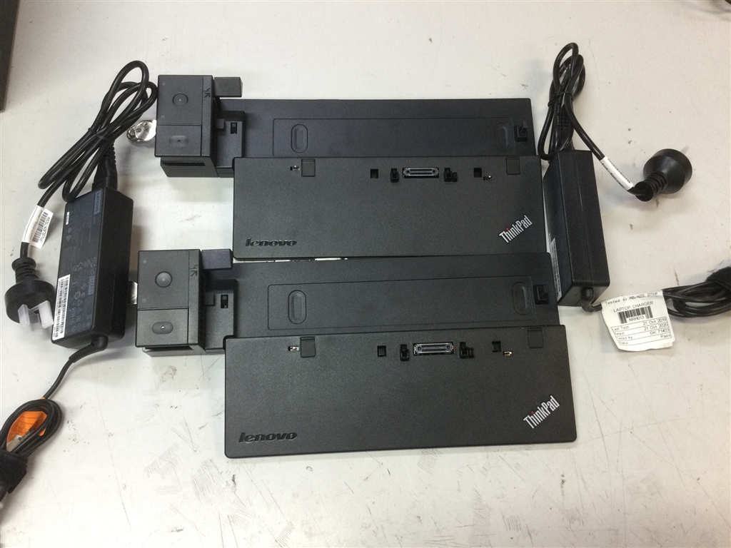 Quantity of 2, Lenovo ThinkPad Pro Docking Station with 2X 90W Power  Adapters