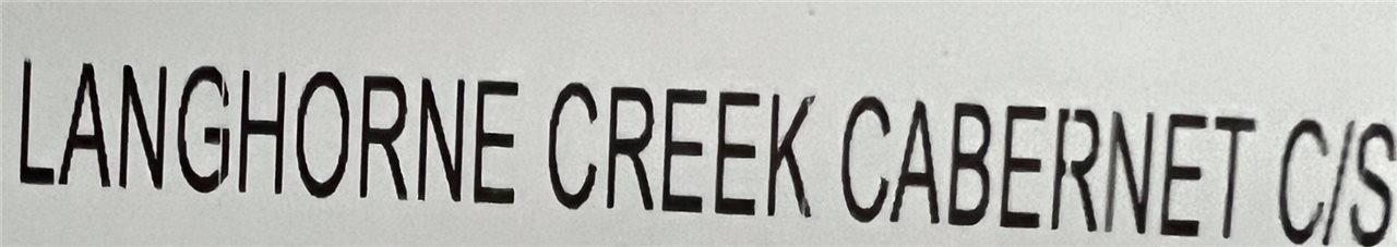 2022 Langhorne Creek Cabernet Sauvignon - 12x750ml (Clean Skins)