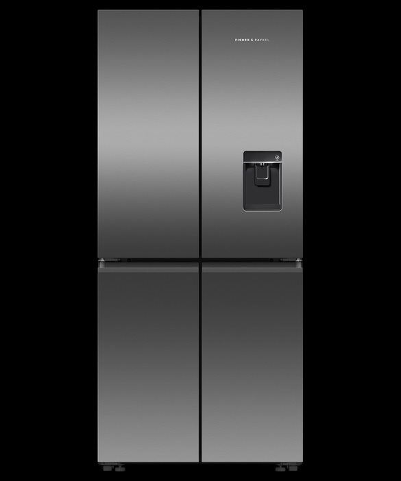 Fisher & Paykel Freestanding Quad Door Refrigerator Freezer, 79cm, 498L, Ice & Water, Model Number: RF500QNUB1 - RRP $2,899 - Serial Number:TYQ4G0045