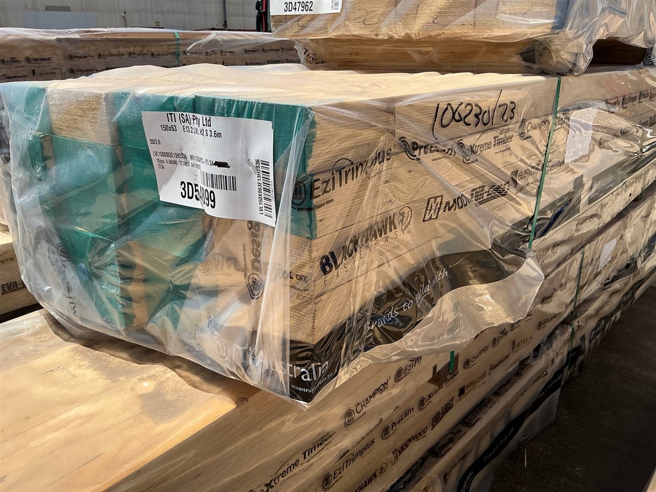 LVL Pack - 150 x 63 - E13.2 - H2 S - 20 @ 3.6M.- 72 Lin Metres - Pack Number 3D54899