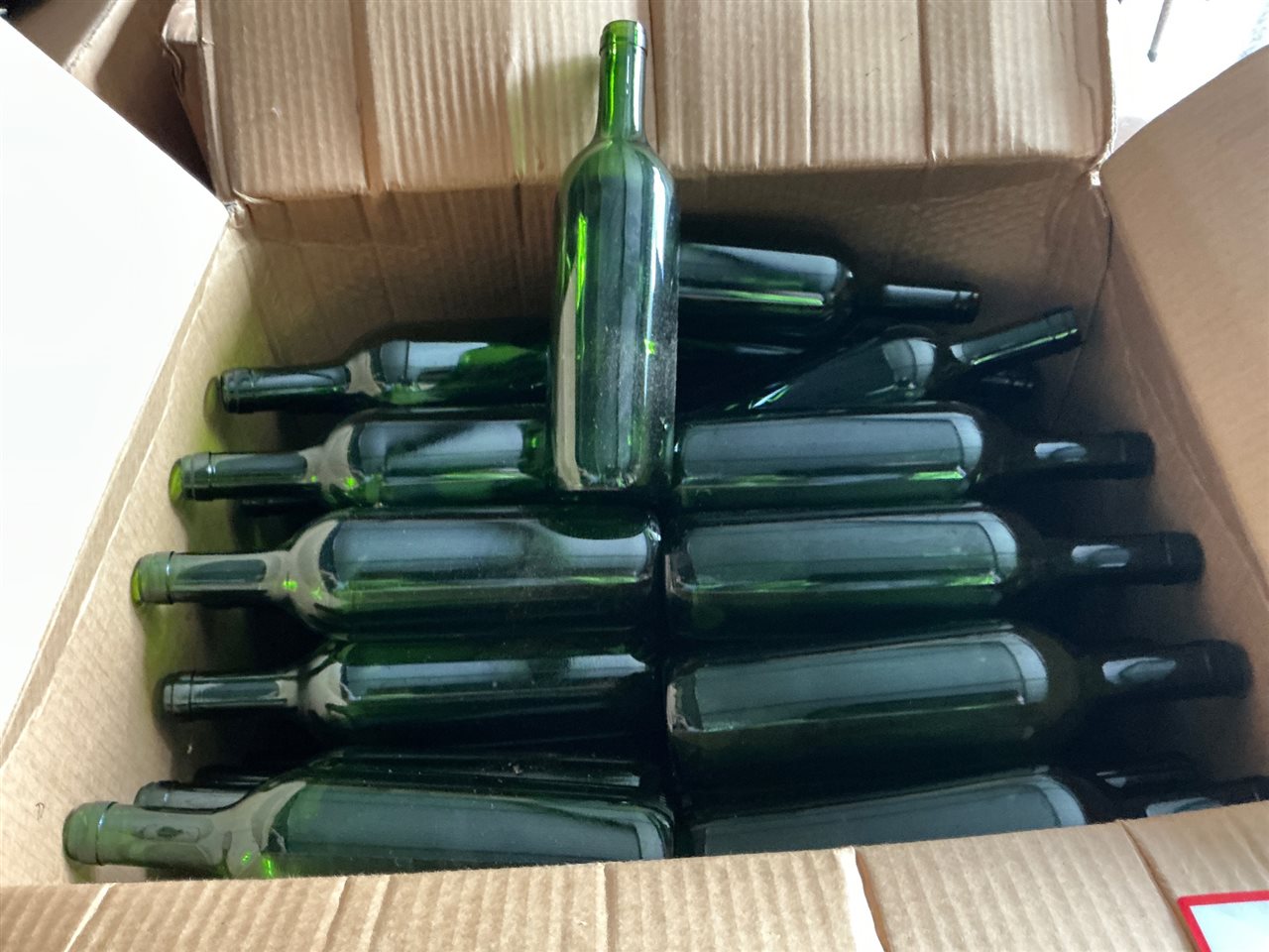 Wine Bottles -  Art On of Approx 100 (( Collect From Modbury )