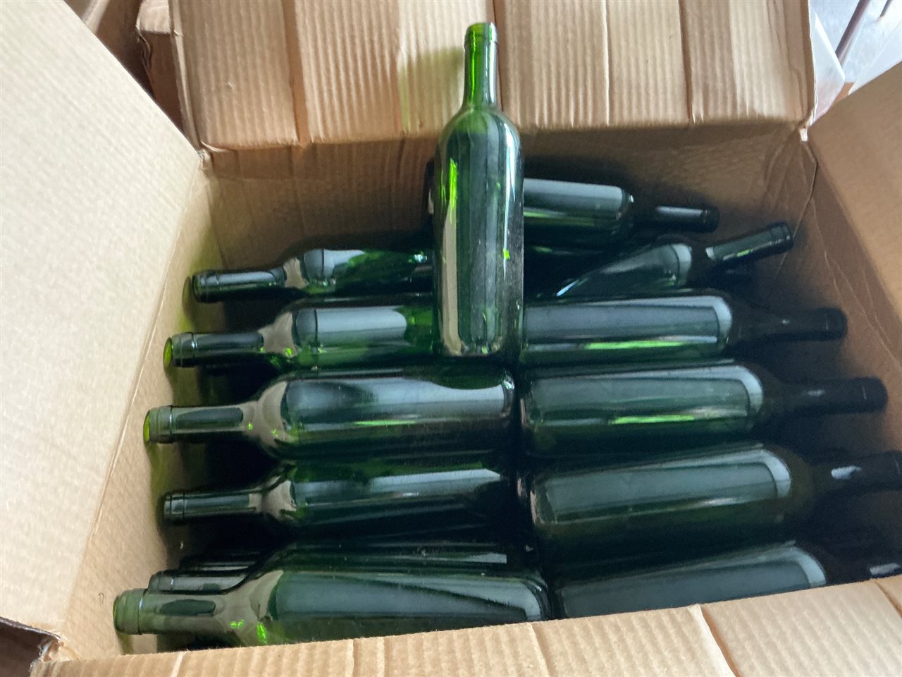 Wine Bottles -  Art On of Approx 100 (( Collect From Modbury )