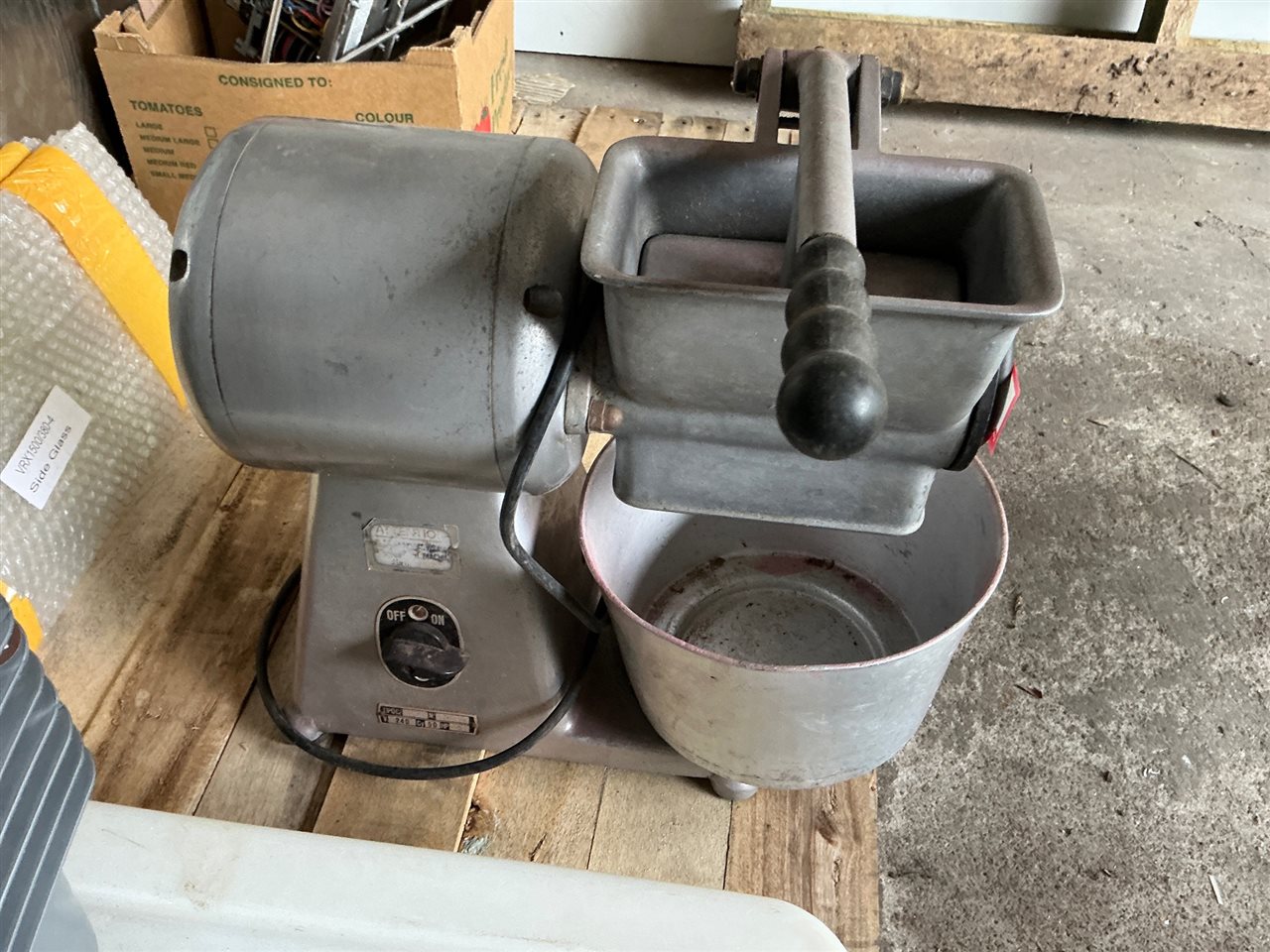Chesse Grater - Electric 240 V . Not Tested  Collect From Modbury )