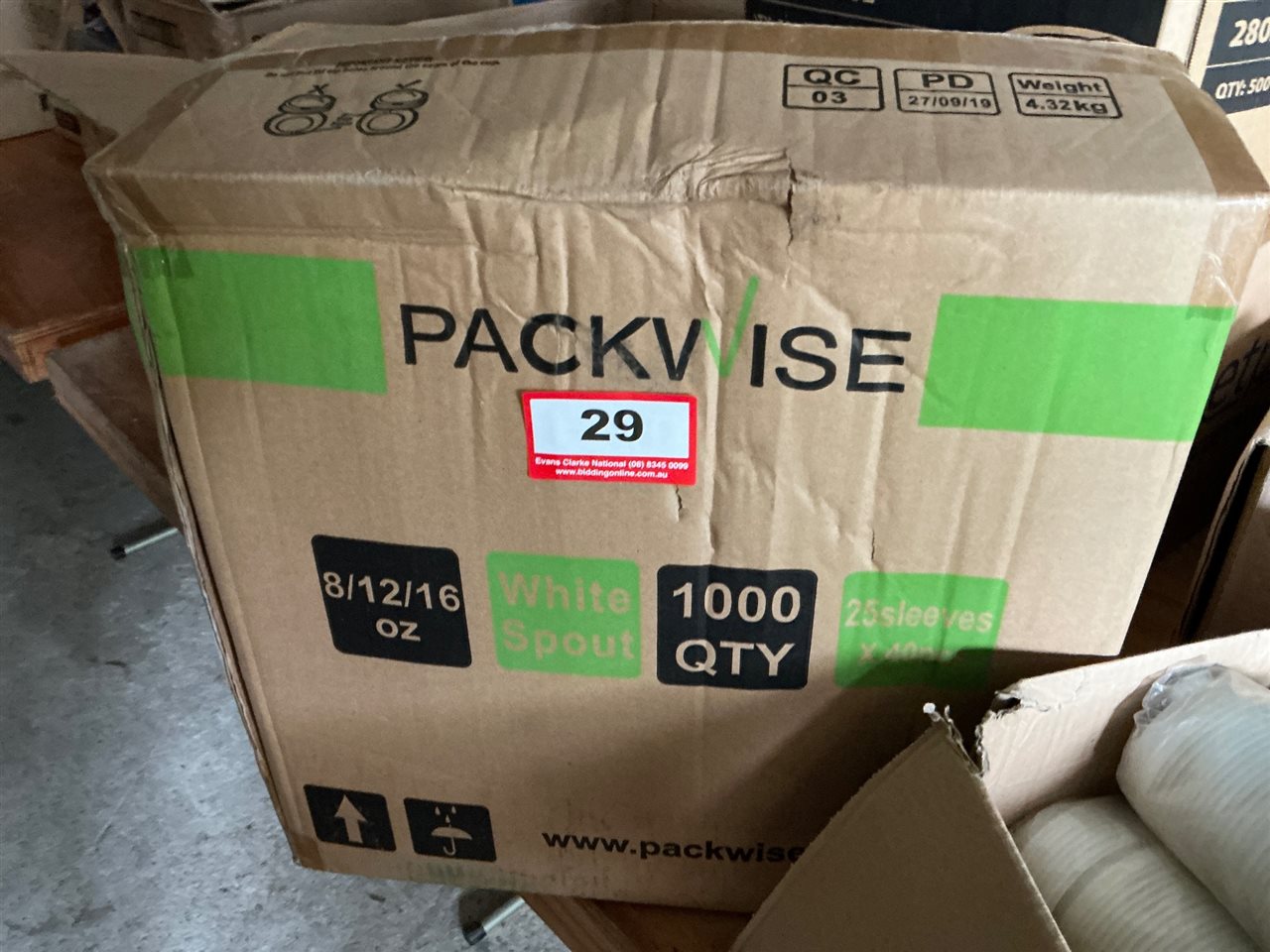 2 Cartons - Asstd. Cup Lids    -   (Collect From Modbury )