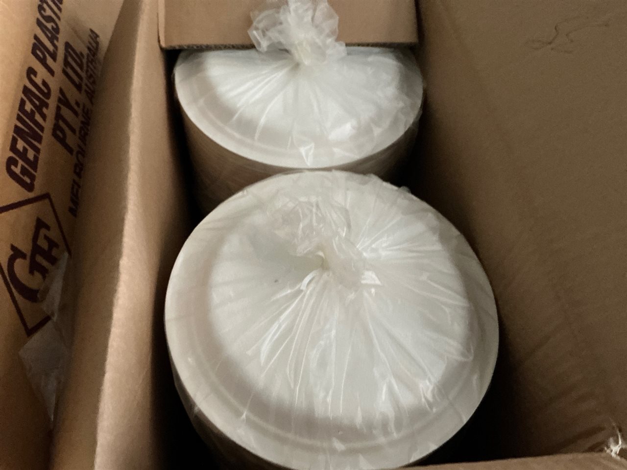 Bio Cane 9” Plates , Carton of Plastic Containers Plastic Cocktail Glasses