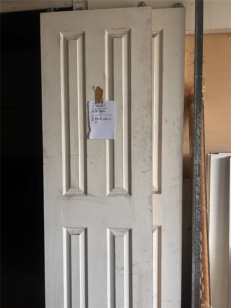 Quantity of 2 Doors -with Track - 2300 x620 mm     (Collect From Modbury )