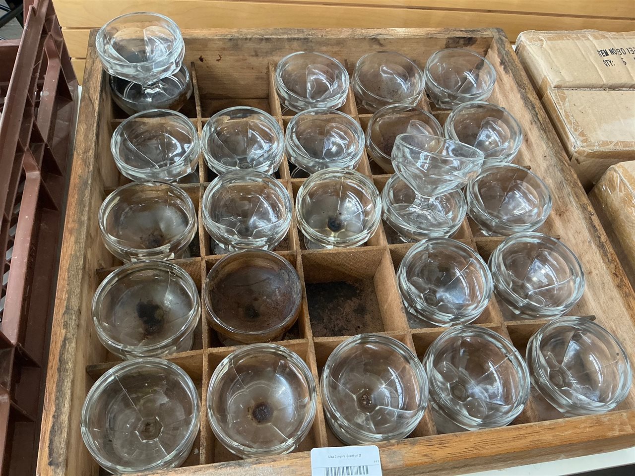 Glass Comports -Quantity of 25
