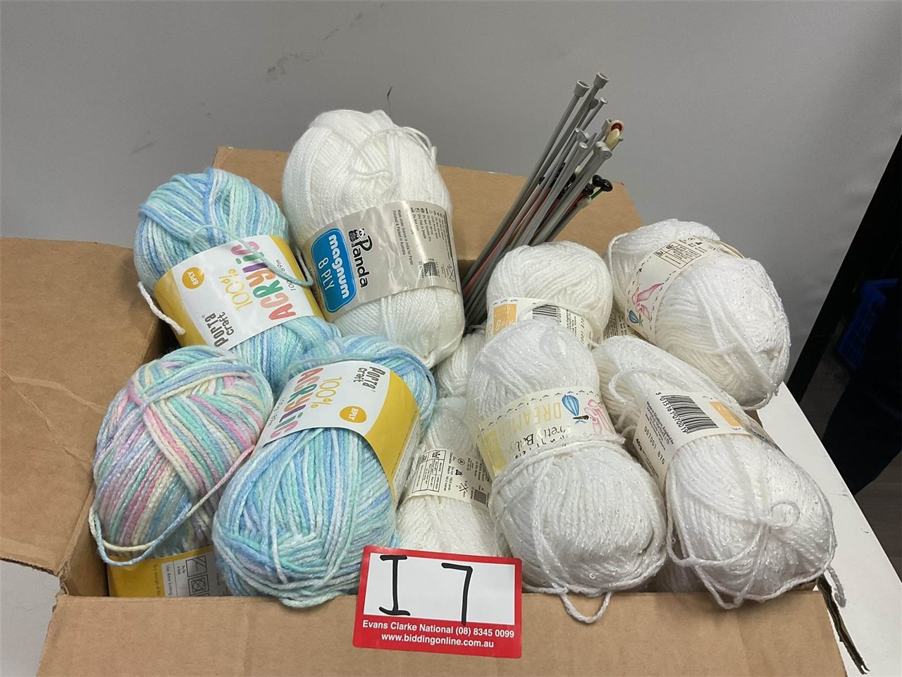 Assorted Baby Wool, Acrylic And Knitting Needles