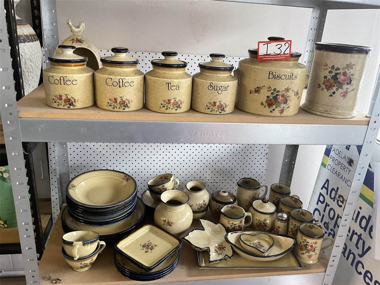Entire Set Of Robert Gordon Crockery, Canisters Etc