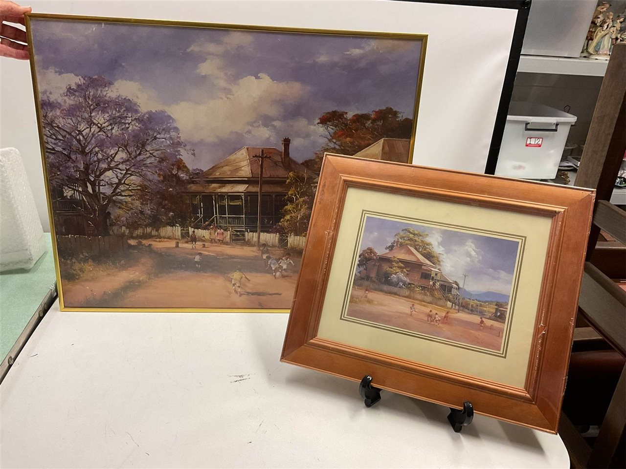 Two Prints By D'arcy Doyle Largest Is Approx 55 Cm X 66 Cm