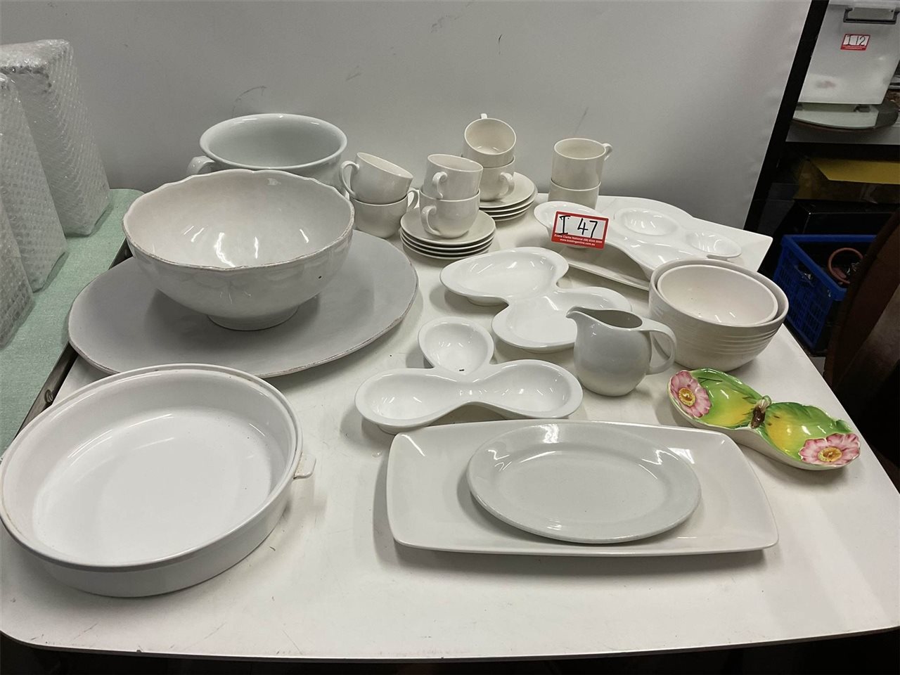 White Items, Platters Jugs, Cups, Plates And Bowls