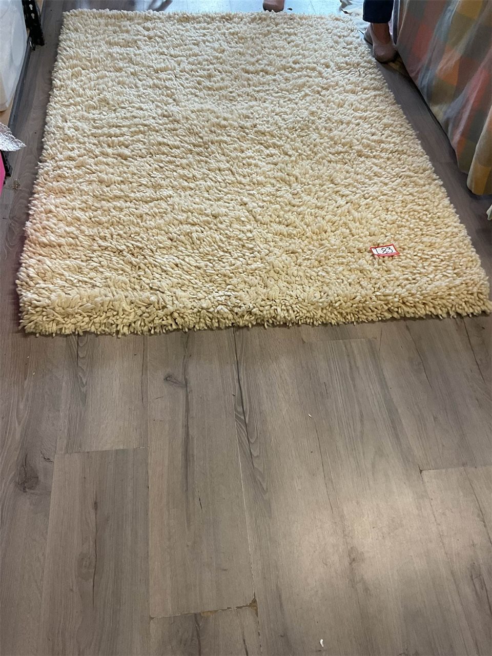 Pair Of White Rugs 115 X 165 Cm, Handmade In India, Virgin Wool Pile