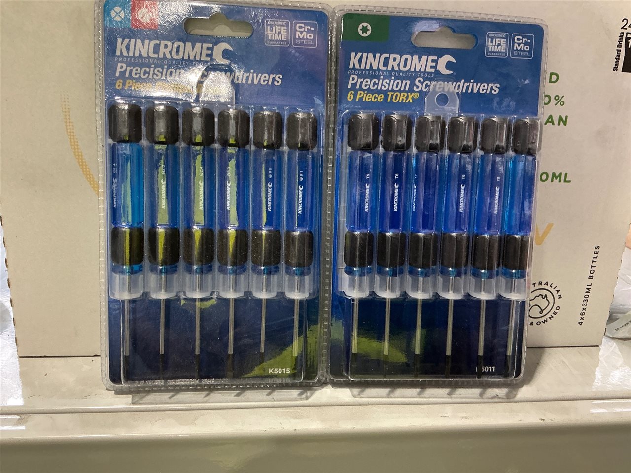 Kincrome 6 PCE Precision Screwdriver Sets (Phillips / Flat and Torx Set)