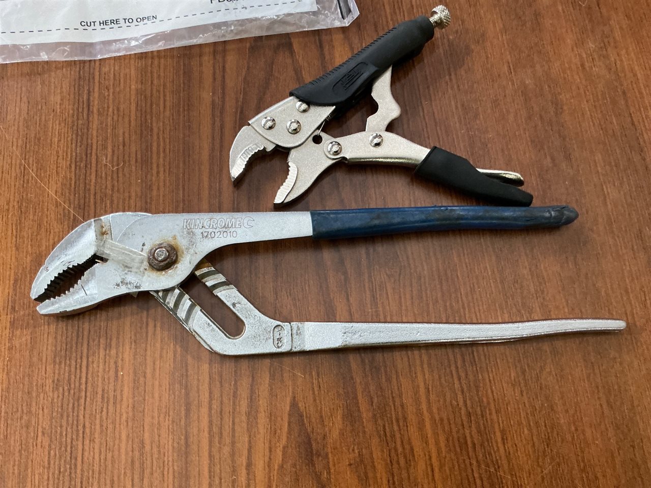 Kincrome Multi Grips and Small Vice Grip