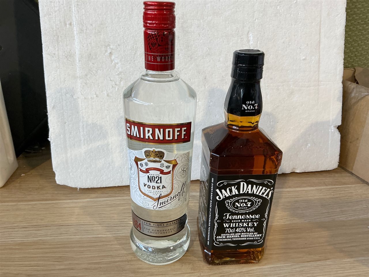 Smirnoff Vodka- 700 Ml and Jack Daniel’S Tennessee Whiskey - 700 Ml