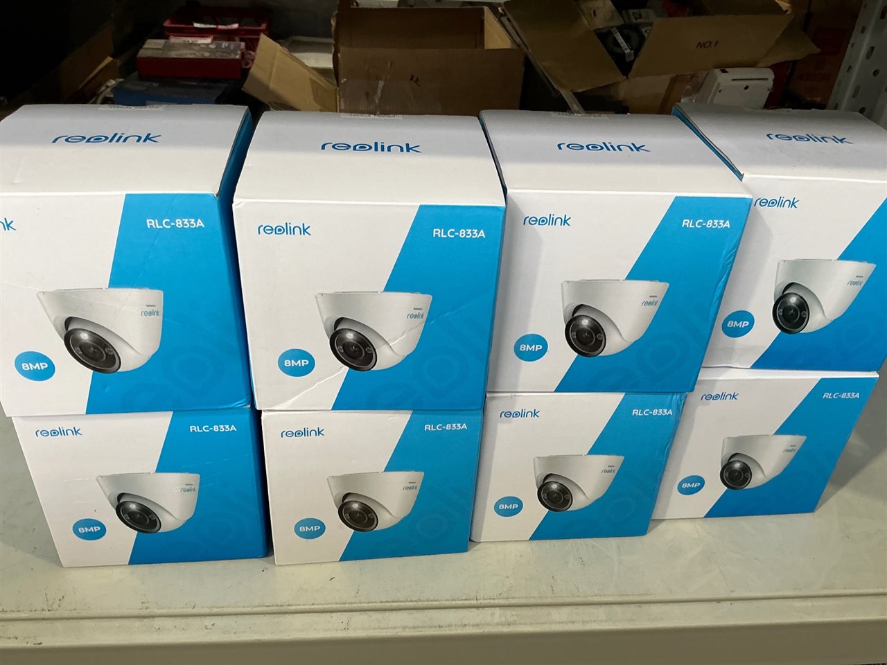 Reolink Security Video Cameras - Quantity of 9 - Model RLC- 833A