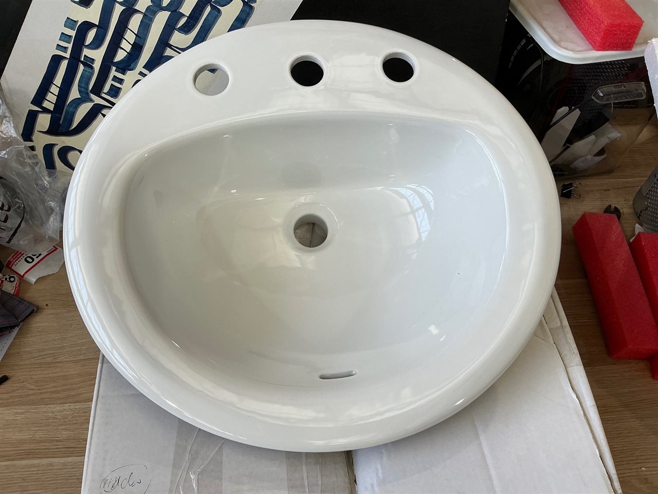 Vanity Basin - Insert - 3 Taphole - 500 x 450 mm