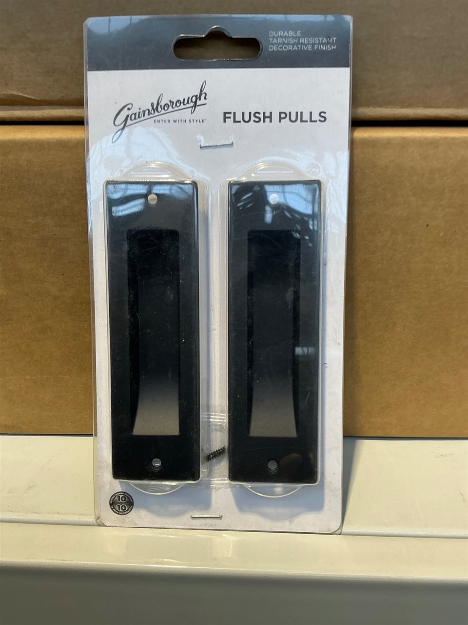Matt Black Gainsborough Flush Pull Handle Pack, Sold Per Each