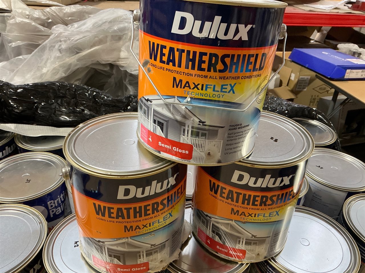 Dulux Weather Shield   - Semi Gloss Extra Bright Base -Quantity  of 3 @ 4 Litre