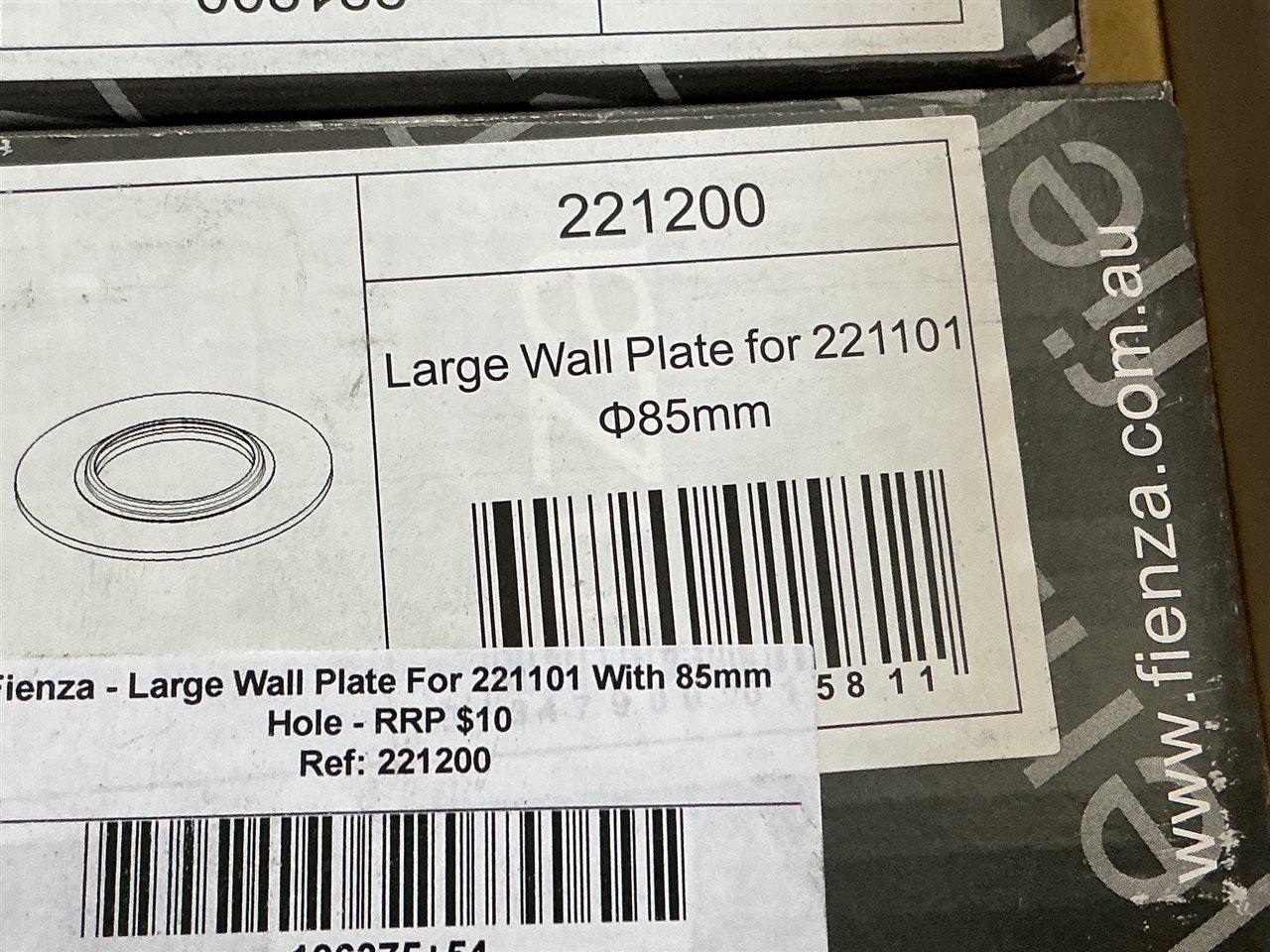 Fienza - Large Wall Plate For 221101 with 85mm Hole