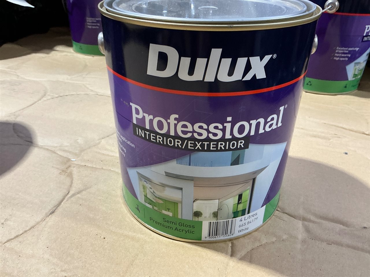Dulux Professional Interior Exterior Acrylic  Semi Gloss   White - 4 Litre