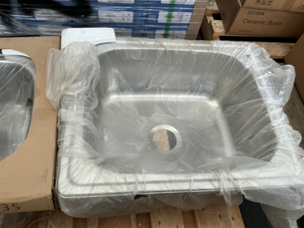 Seima ACERO Laundry Sink 1B LD 1T of Stainless Steel, No Accessories