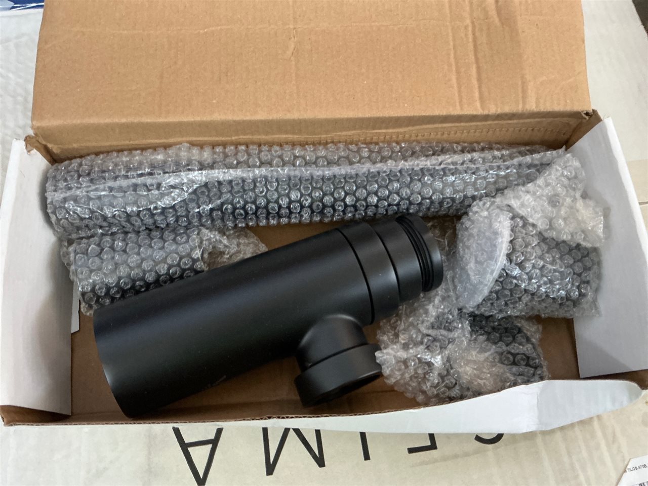 Seima BOTTLE TRAP 001 Wall Exit, Black 40mm, RRP $195