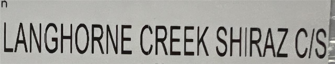 2022 Langhorne Creek Shiraz - 12x750ml (Clean Skins)