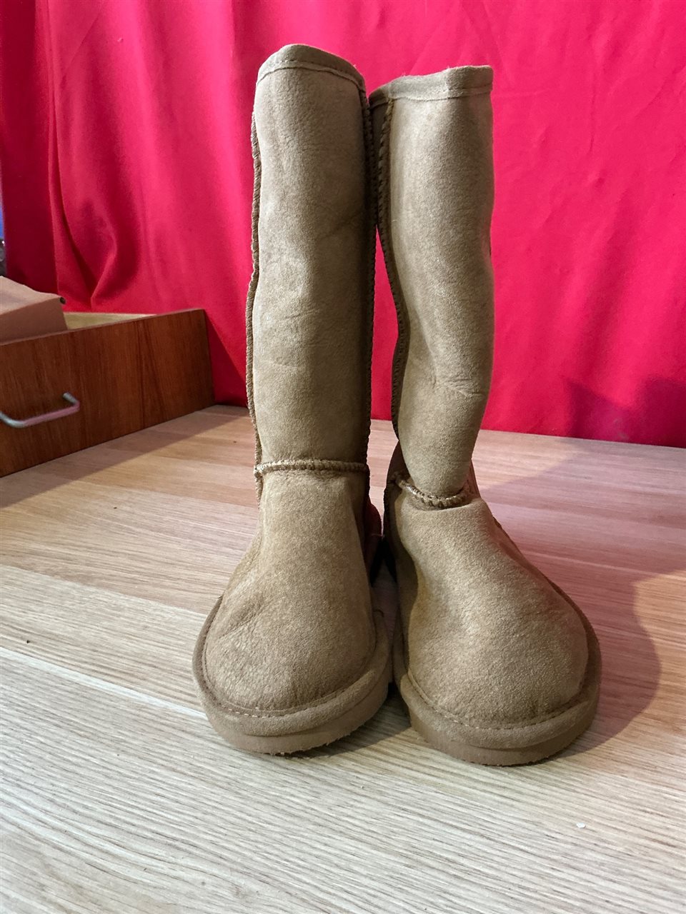 UGG Boots - Aust Size 4 USA Mens 5 USA Ladies 6, Long Pullons,Sand Colour, Sold Per Each