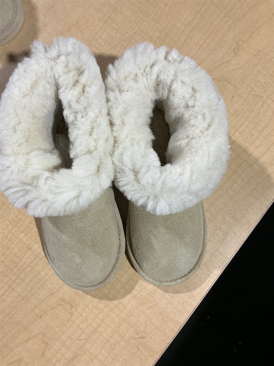 Slippers, Leather Upper, Synthetic Sole , Sand, Size K13, Sold Per Each