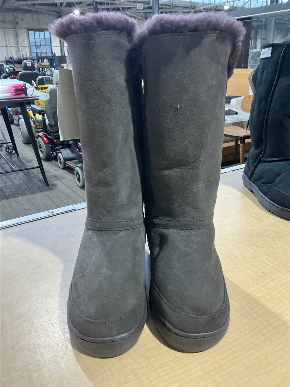 AussieLand UGG Pull On with Decorative Top, Chocolate,EUR36, ENG3, 23cm