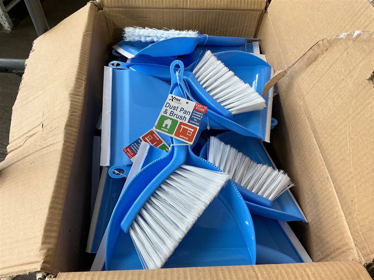 Mini Dustpan and Brush Set . Carton  of 72