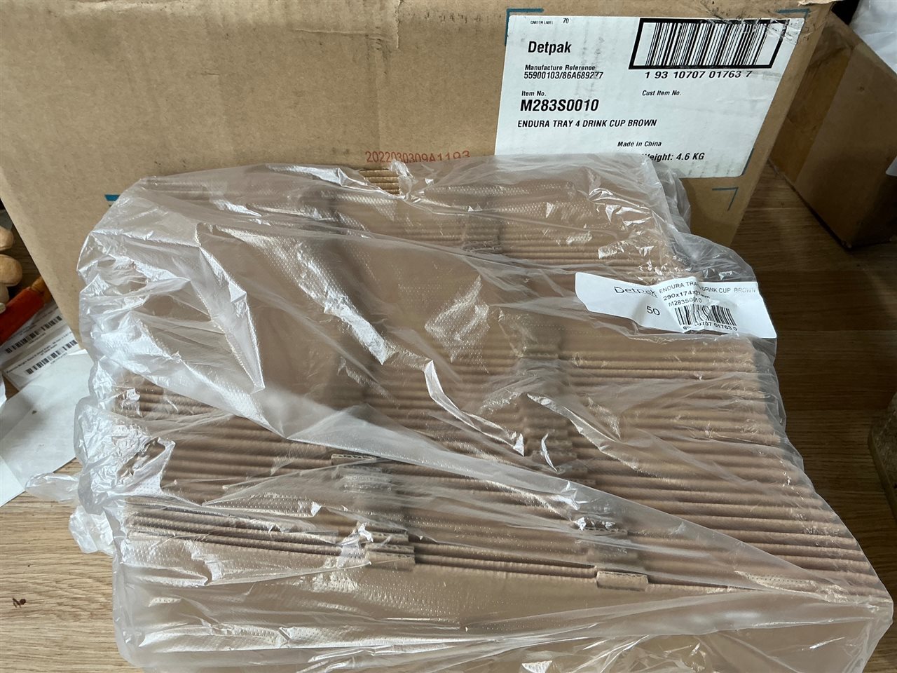 Detpak Drink Cup Trays -Quantity of 100