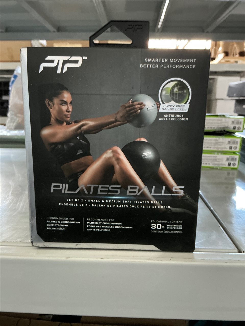 PTP Pilates Balls, Set of 2, Small & Medium Soft Pilates Balls.