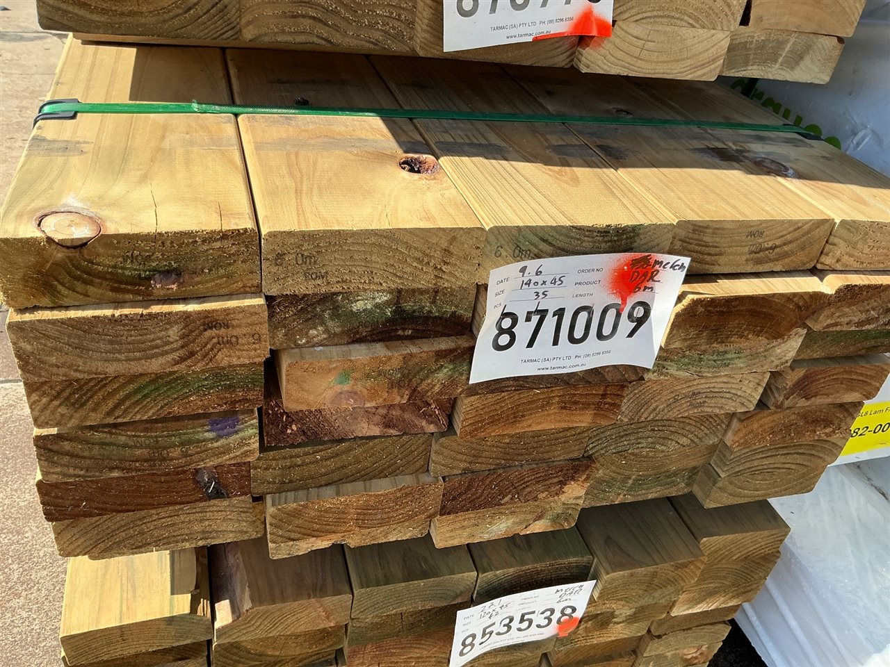 140 x 45, CCA Treated Pine, Merch, 35 pcs @ 6.0 M, 210 Lin Metres Total Pk 871009
