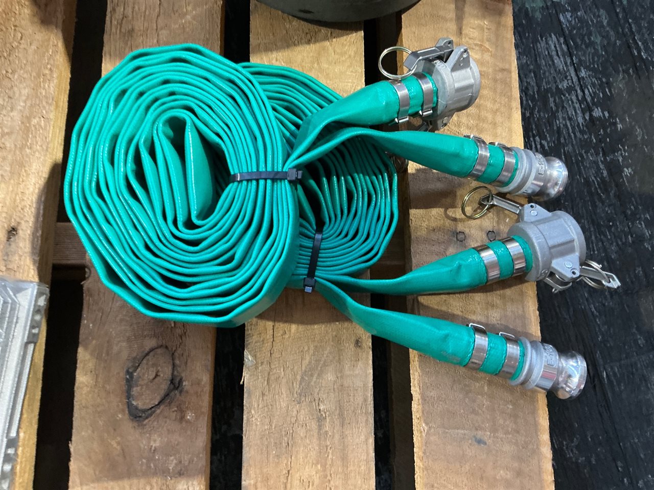 Lay  Flat Hose Kits with Couplings and Joiners Size Quantity of 2 @  1 “