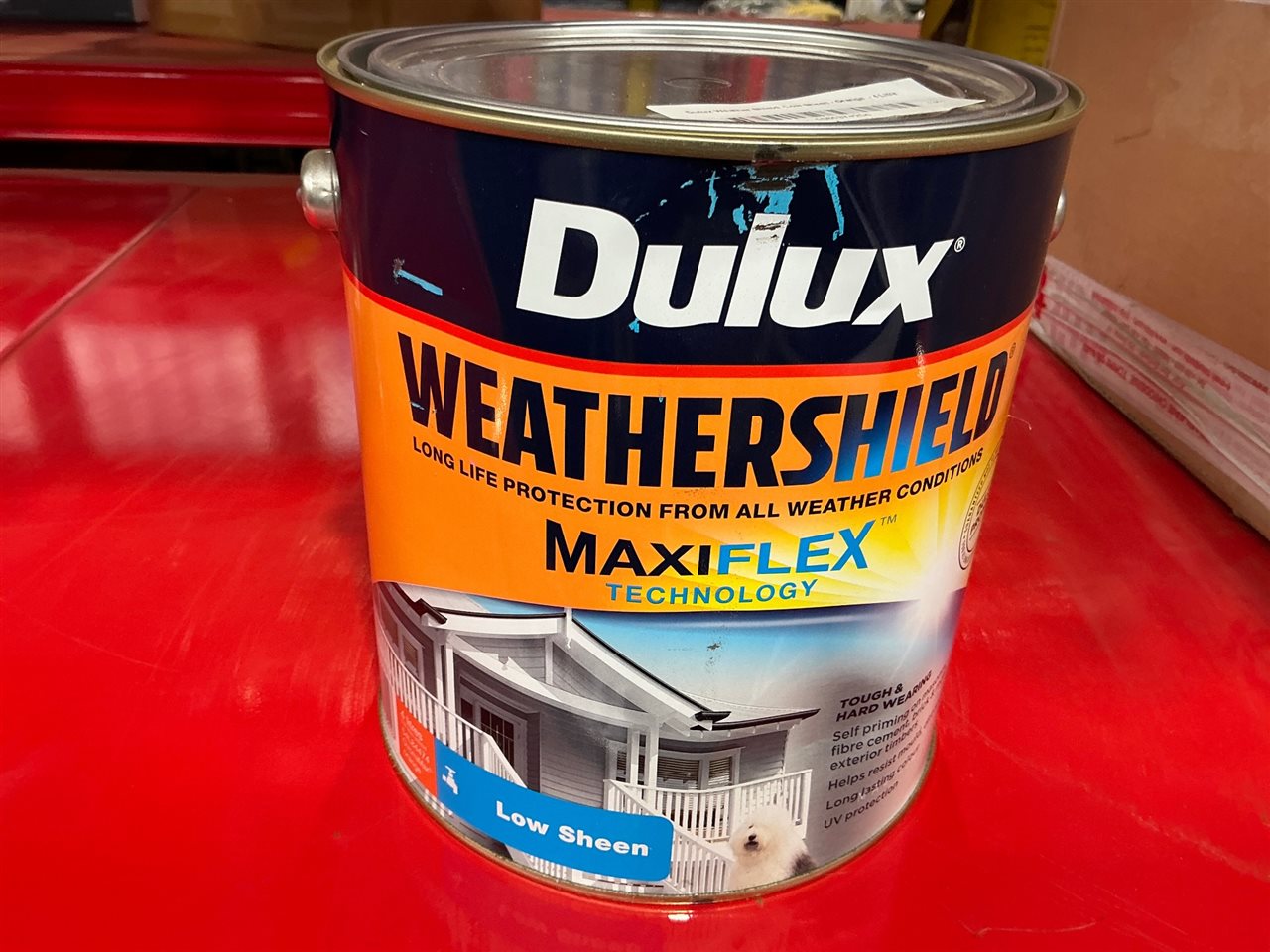 Dulux Weather Shield -Low Sheen - Orange  - 4 Litre
