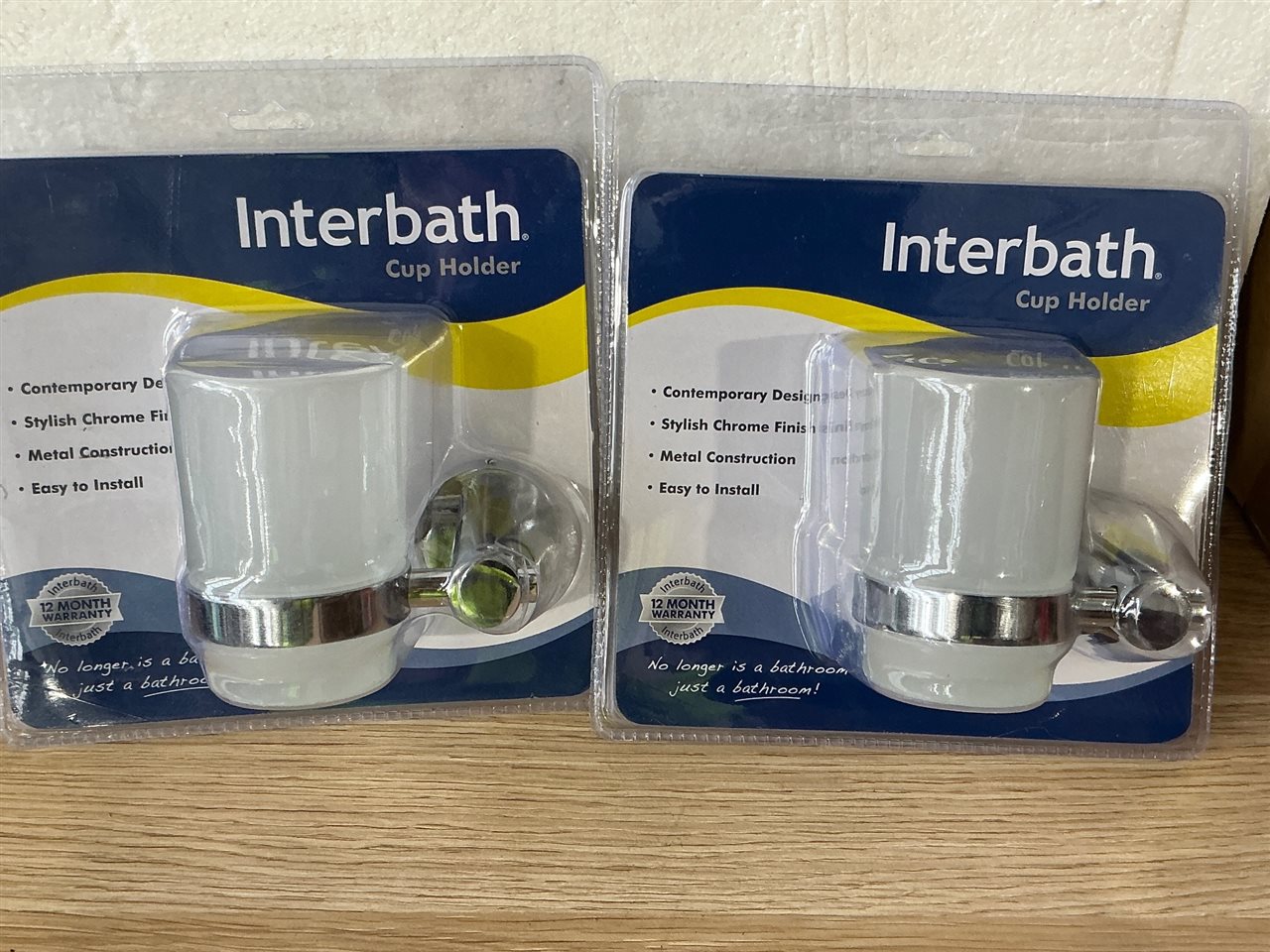 Bathroom Cup Holder - Quantity of 2