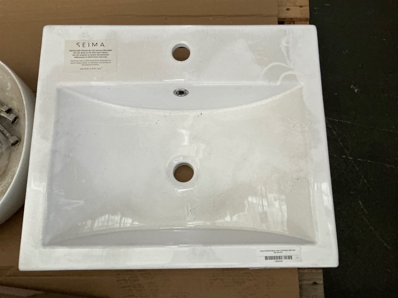 Seima KYRA 016 Basin, Inset 1T OF White, RRP $350