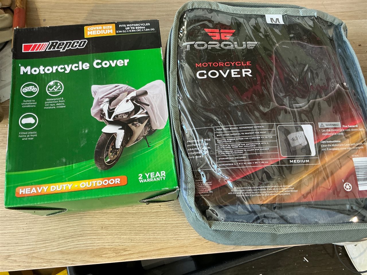 Motorcycle Covers x Quantity of 2