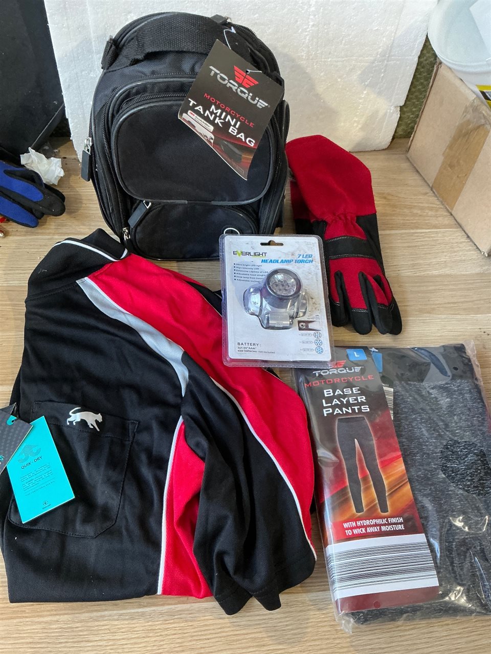Motor Bike Tank zBab, T Shirt , Gloves , M/ B Pants