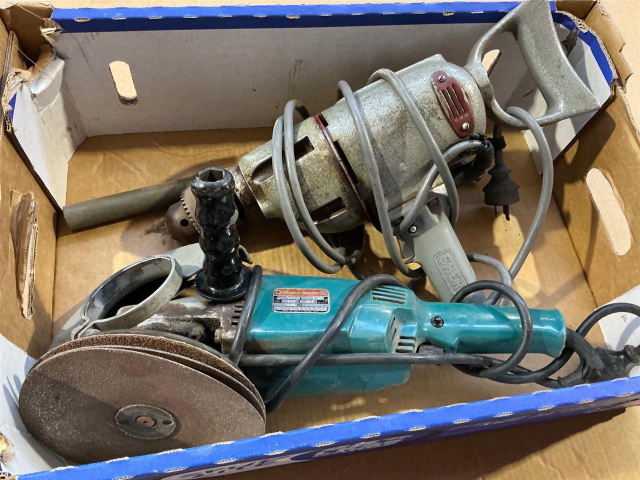 B&D Electric Angle Grinder and Sher HD Dril