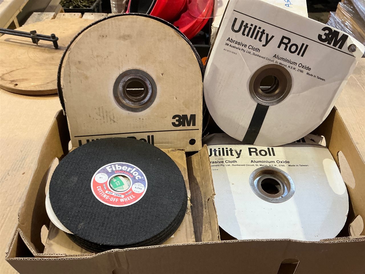 Abrasive Belt  Rolls and 9” Cutoff Wheels